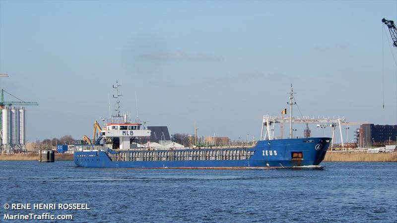 zeus (General Cargo Ship) - IMO 9199684, MMSI 304011025, Call Sign V2OR under the flag of Antigua & Barbuda