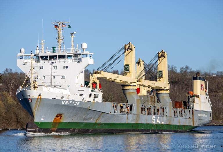 grietje (General Cargo Ship) - IMO 9147708, MMSI 304081008, Call Sign V2LN under the flag of Antigua & Barbuda