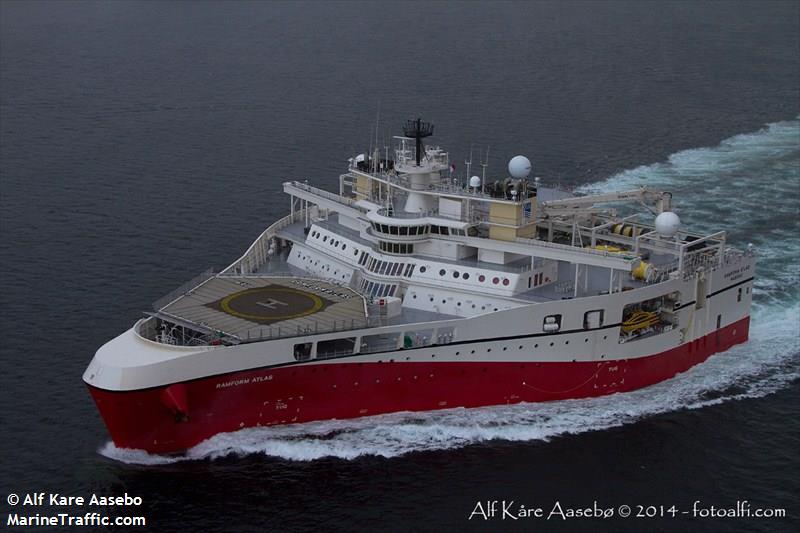 ramform atlas (Research Vessel) - IMO 9629897, MMSI 311000180, Call Sign C6AX2 under the flag of Bahamas