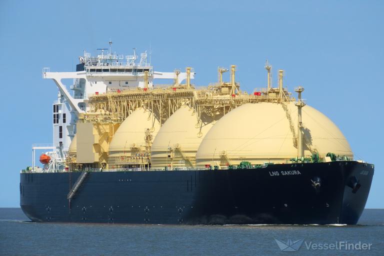 lng sakura (LNG Tanker) - IMO 9774135, MMSI 311000760, Call Sign C6DR7 under the flag of Bahamas