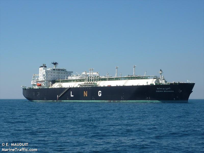 cheikh bouamama (LNG Tanker) - IMO 9324344, MMSI 311006300, Call Sign C6XE4 under the flag of Bahamas