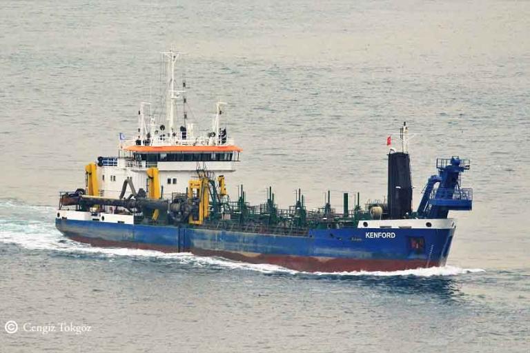 kenford (Hopper Dredger) - IMO 8821826, MMSI 312678000, Call Sign V3BE2 under the flag of Belize