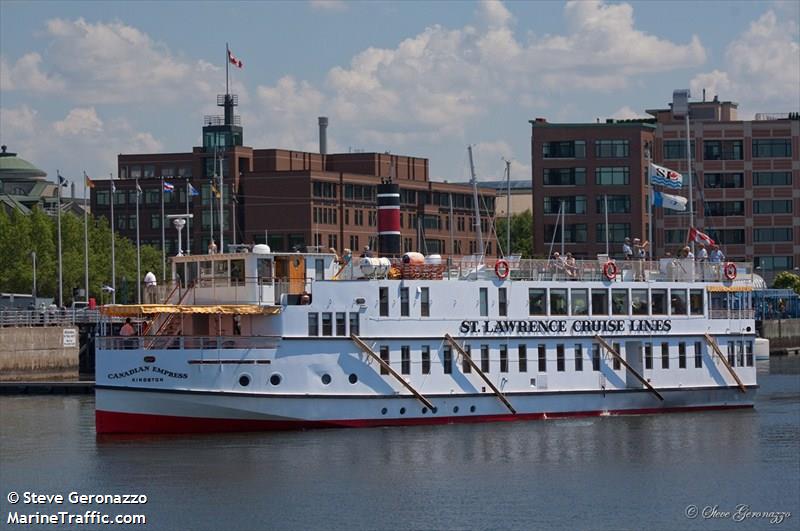 canadian empress (Passenger ship) - IMO , MMSI 316002588, Call Sign VX6095 under the flag of Canada