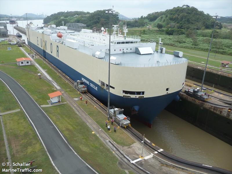 morning cecilie (Vehicles Carrier) - IMO 9477830, MMSI 370869000, Call Sign 3FHK6 under the flag of Panama