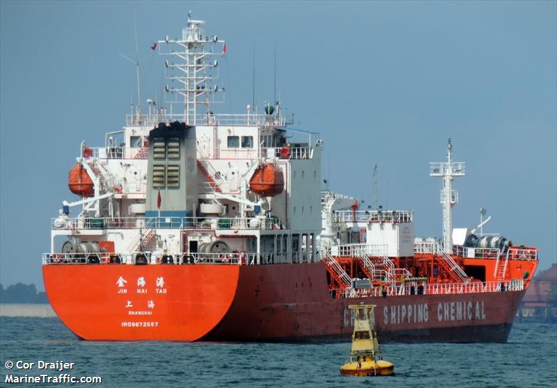 jin hai tao (Chemical/Oil Products Tanker) - IMO 9672557, MMSI 414754000, Call Sign BPSA under the flag of China