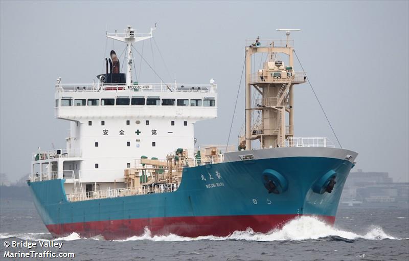 mogami maru (Cement Carrier) - IMO 9681716, MMSI 431004824, Call Sign JD3548 under the flag of Japan