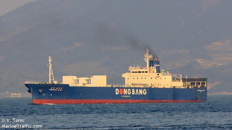 dongbang glory (Palletised Cargo Ship) - IMO 9159969, MMSI 440145180, Call Sign 108674 under the flag of Korea