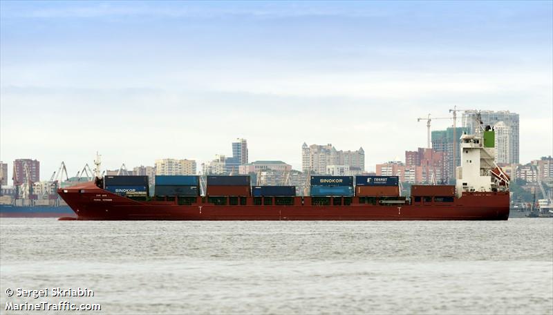 osaka voyager (Container Ship) - IMO 9329576, MMSI 440273000, Call Sign D7AA under the flag of Korea