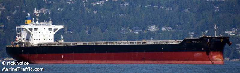 cmb pauillac (Bulk Carrier) - IMO 9615183, MMSI 477181300, Call Sign VROS3 under the flag of Hong Kong