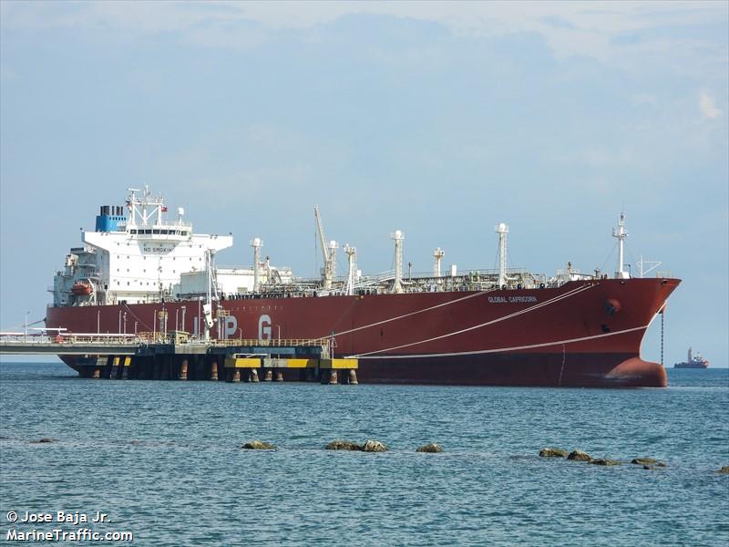 global capricorn (LPG Tanker) - IMO 9290270, MMSI 477293300, Call Sign VRMY9 under the flag of Hong Kong