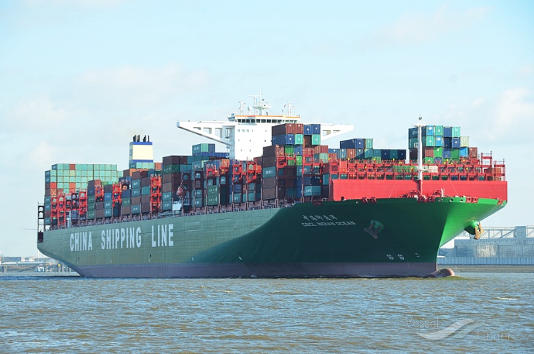 cscl indian ocean (Container Ship) - IMO 9695157, MMSI 477476800, Call Sign VROC2 under the flag of Hong Kong