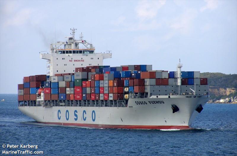 cosco fuzhou (Container Ship) - IMO 9403009, MMSI 477690800, Call Sign VRCS3 under the flag of Hong Kong