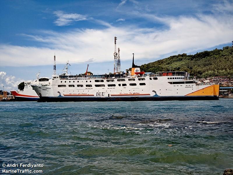 kirana ii (Passenger/Ro-Ro Cargo Ship) - IMO 7320186, MMSI 525015377, Call Sign YGSH under the flag of Indonesia