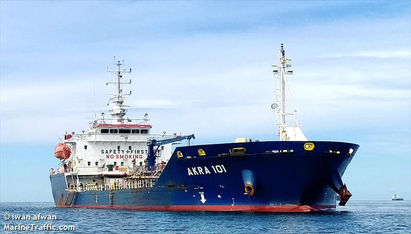 akra 101 (Oil Products Tanker) - IMO 9835903, MMSI 525200748, Call Sign YCJV2 under the flag of Indonesia