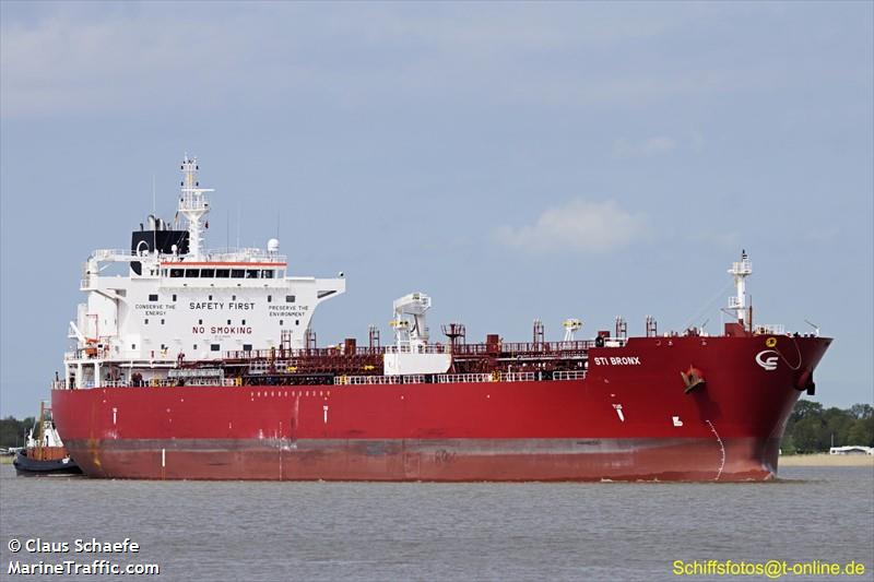 sti bronx (Chemical/Oil Products Tanker) - IMO 9706839, MMSI 538005418, Call Sign V7DQ4 under the flag of Marshall Islands
