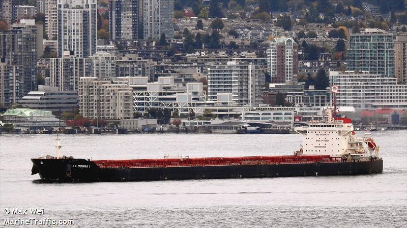 la donna i (Bulk Carrier) - IMO 9591428, MMSI 538005578, Call Sign V7FD2 under the flag of Marshall Islands