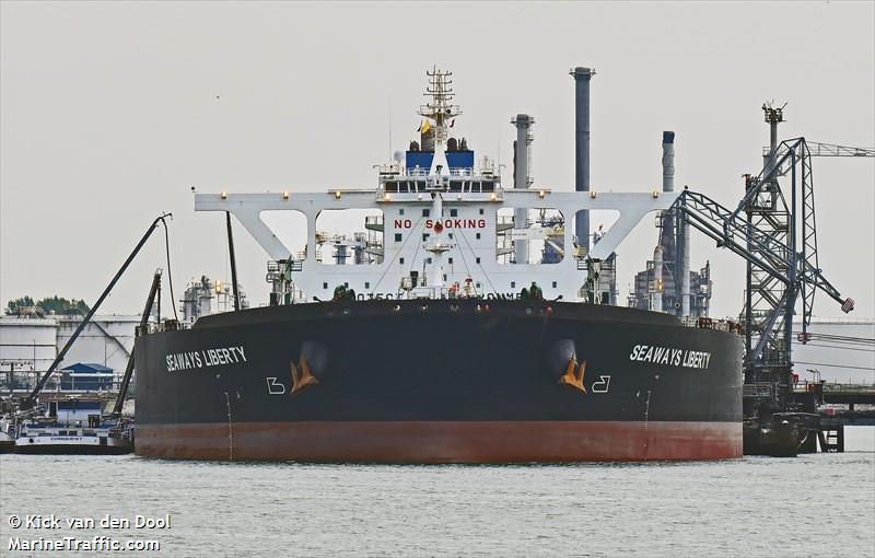 seaways liberty (Crude Oil Tanker) - IMO 9727027, MMSI 538006448, Call Sign V7NH5 under the flag of Marshall Islands