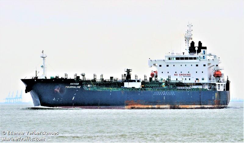 navig8 tourmaline (Chemical/Oil Products Tanker) - IMO 9753698, MMSI 538006763, Call Sign V7RA3 under the flag of Marshall Islands