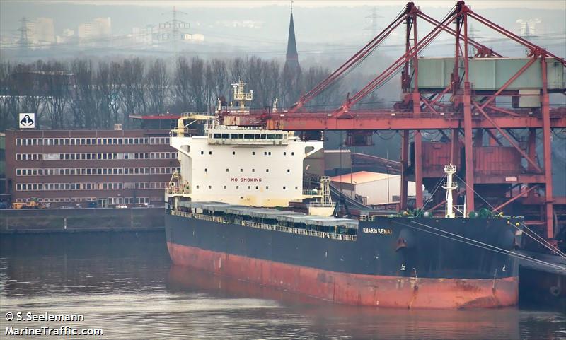 kmarin kenai (Bulk Carrier) - IMO 9643295, MMSI 538007418, Call Sign V7JK5 under the flag of Marshall Islands