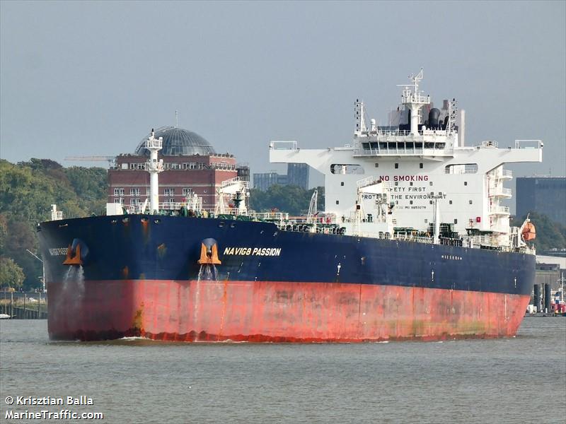 navig8 passion (Crude Oil Tanker) - IMO 9853278, MMSI 538007959, Call Sign V7DD6 under the flag of Marshall Islands