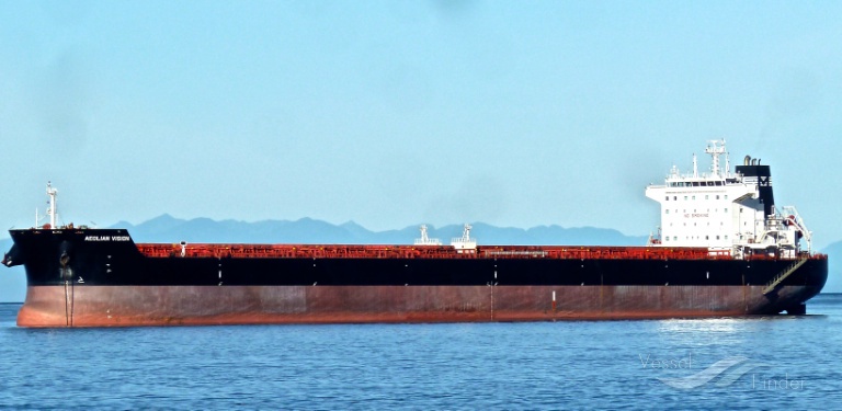 aeolian vision (Bulk Carrier) - IMO 9483554, MMSI 538008394, Call Sign V7A2311 under the flag of Marshall Islands