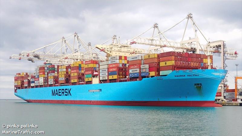 maersk halifax (Container Ship) - IMO 9784271, MMSI 563030500, Call Sign 9V5395 under the flag of Singapore