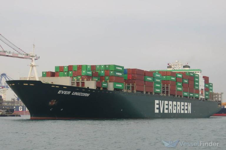 ever unicorn (Container Ship) - IMO 9196967, MMSI 564995000, Call Sign 9V7963 under the flag of Singapore