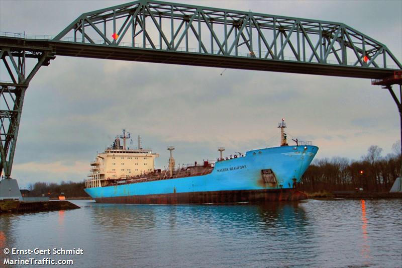 maersk beaufort (Chemical/Oil Products Tanker) - IMO 9340594, MMSI 566502000, Call Sign 9VAN3 under the flag of Singapore