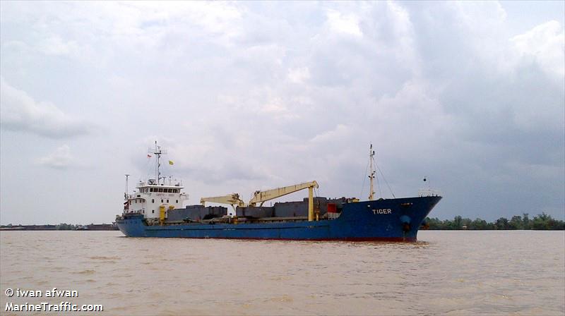 tiger (General Cargo Ship) - IMO 9452751, MMSI 574476000, Call Sign 3WQK under the flag of Vietnam
