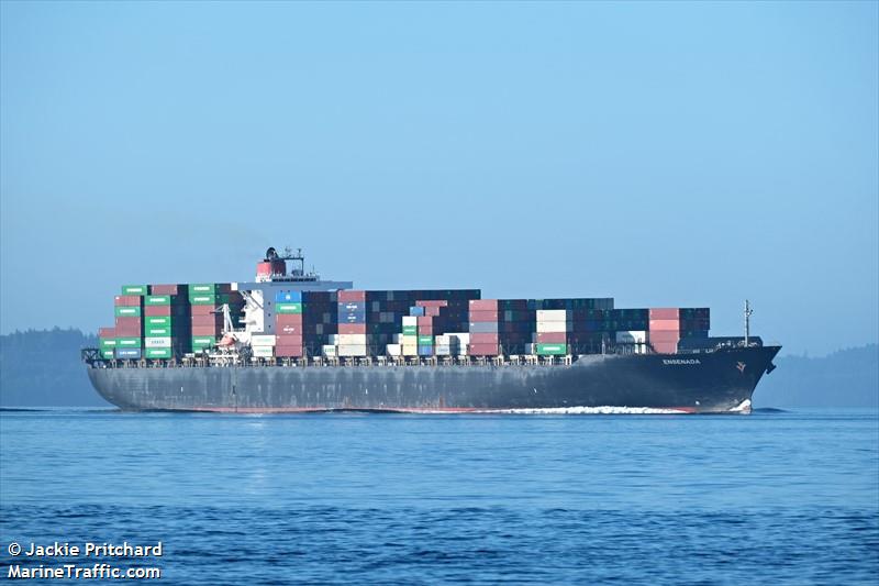 ensenada (Container Ship) - IMO 9247546, MMSI 636016106, Call Sign D5EM2 under the flag of Liberia