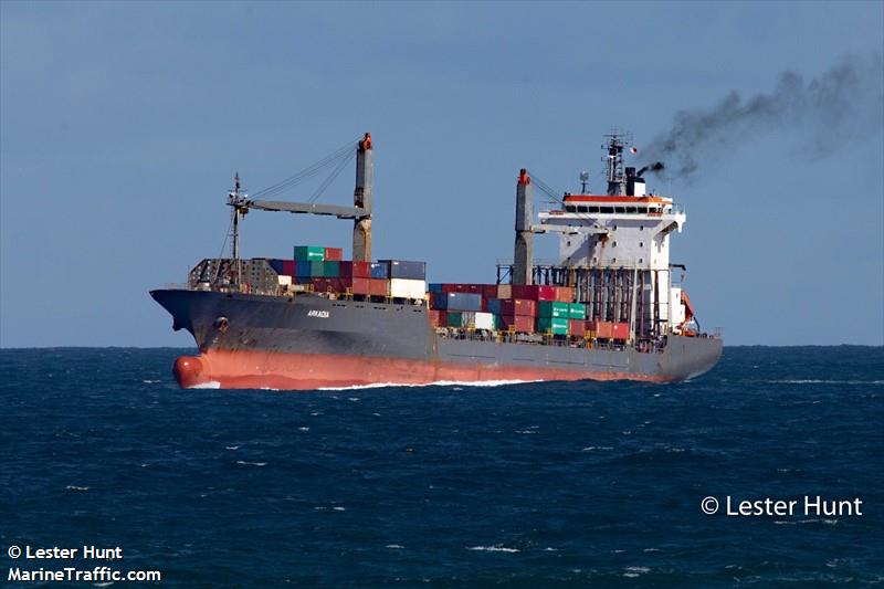 arkadia (Container Ship) - IMO 9226815, MMSI 636017164, Call Sign A8ET4 under the flag of Liberia
