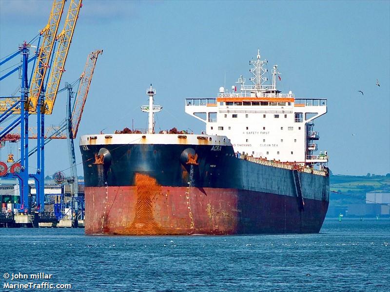 acra (Bulk Carrier) - IMO 9693410, MMSI 636018913, Call Sign D5RZ9 under the flag of Liberia