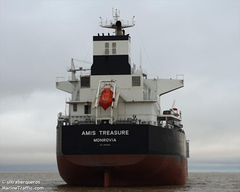 amis treasure (Bulk Carrier) - IMO 9865362, MMSI 636019538, Call Sign D5UY5 under the flag of Liberia