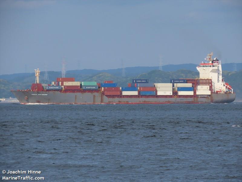 hansa steinburg (Container Ship) - IMO 9436094, MMSI 636092570, Call Sign D5FY2 under the flag of Liberia