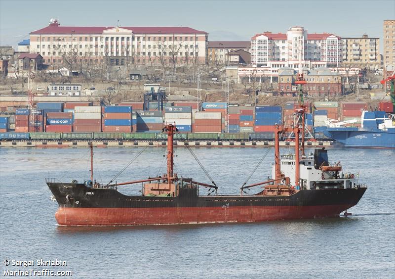 mirai (General Cargo Ship) - IMO 8208983, MMSI 671097100, Call Sign 5VHA8 under the flag of Togolese Rep
