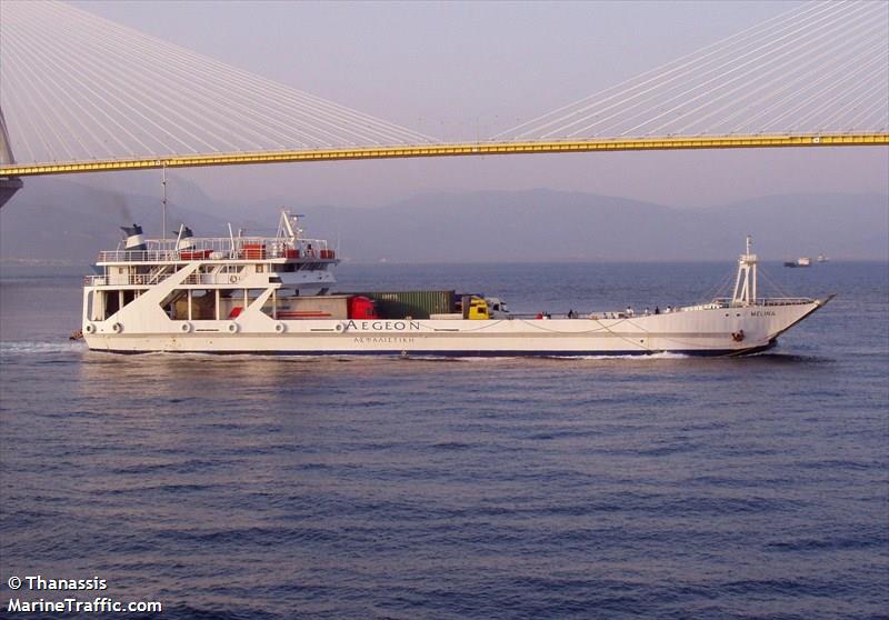 melina (Passenger/Ro-Ro Cargo Ship) - IMO 8132055, MMSI 775320000, Call Sign YYKL under the flag of Venezuela