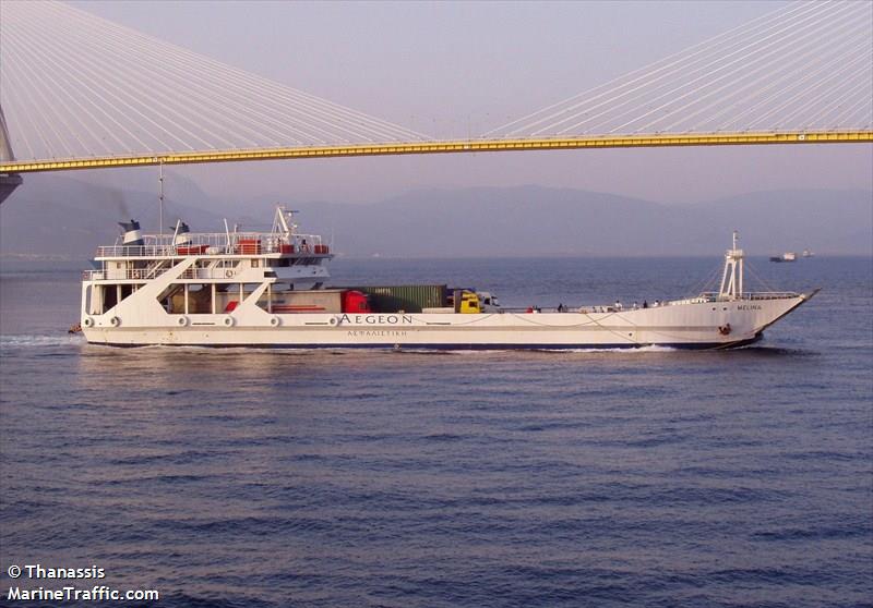 melina (Passenger/Ro-Ro Cargo Ship) - IMO 8132055, MMSI 775320000, Call Sign YYKL under the flag of Venezuela