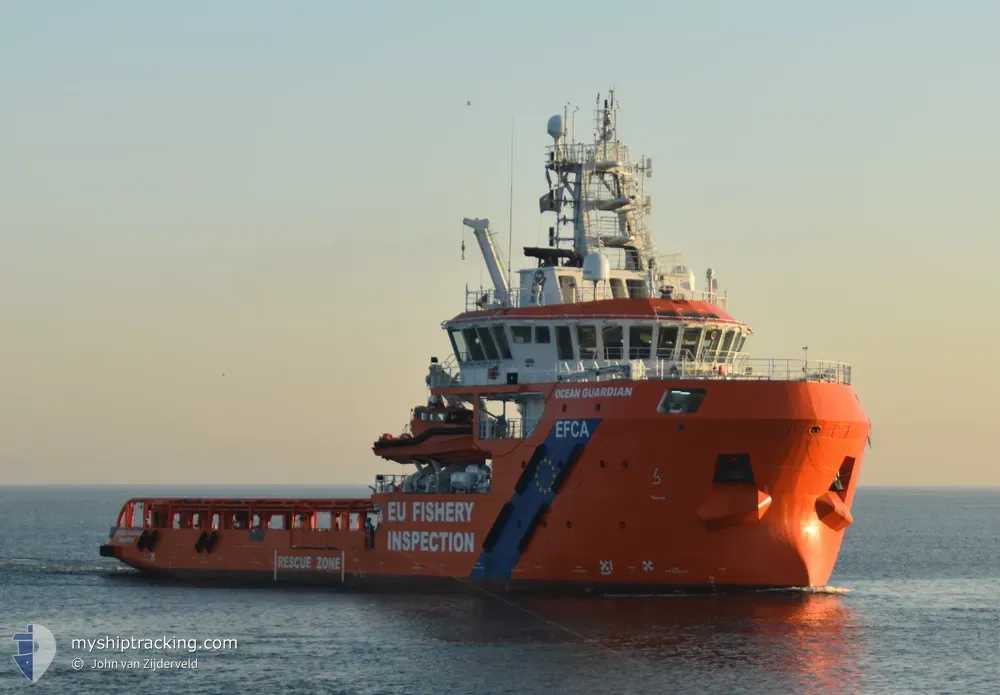 ocean guardian (Offshore Tug/Supply Ship) - IMO 9761401, MMSI 255744000, Call Sign CQKK under the flag of Madeira