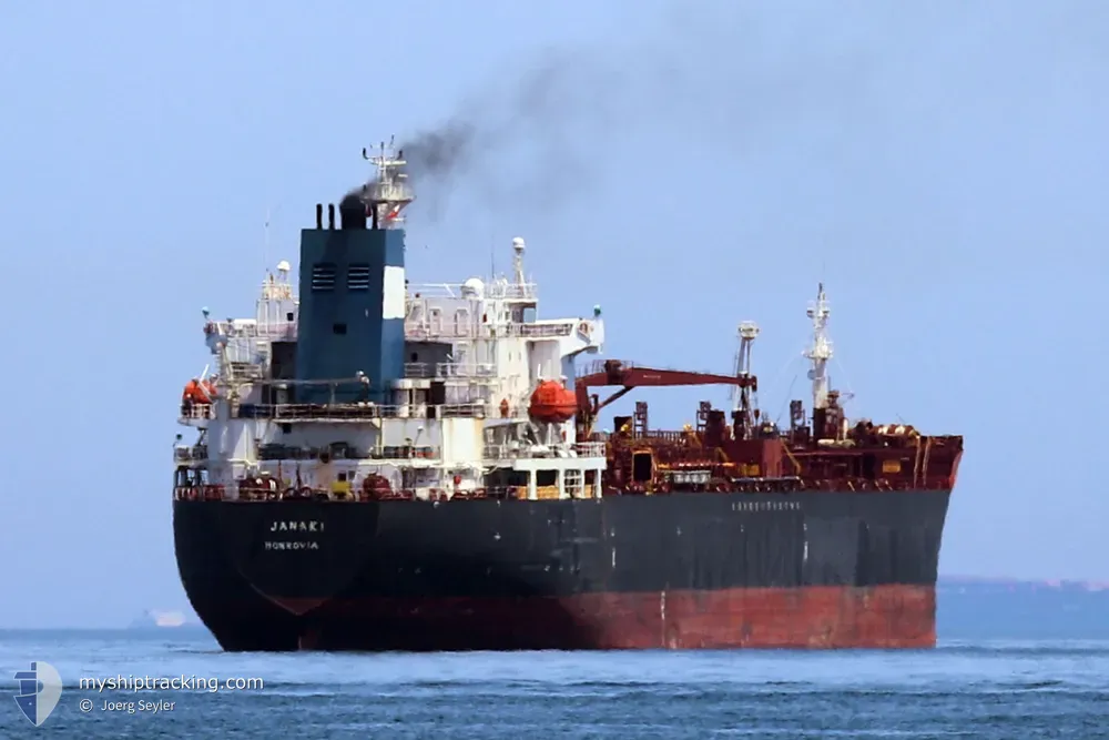 janaki (Chemical/Oil Products Tanker) - IMO 9259915, MMSI 636022017, Call Sign 5LGU3 under the flag of Liberia