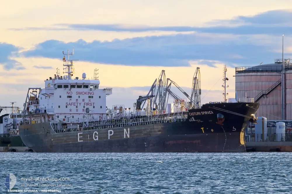eastern spiraea (Oil Products Tanker) - IMO 9909754, MMSI 636022343, Call Sign 5LII3 under the flag of Liberia
