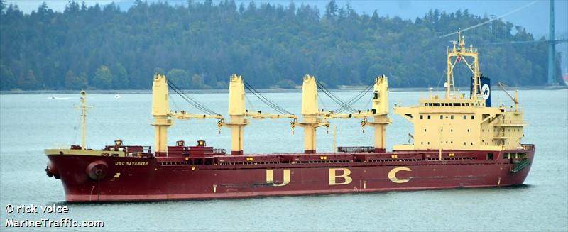 ubc savannah (General Cargo Ship) - IMO 9220976, MMSI 209289000, Call Sign P3UW8 under the flag of Cyprus