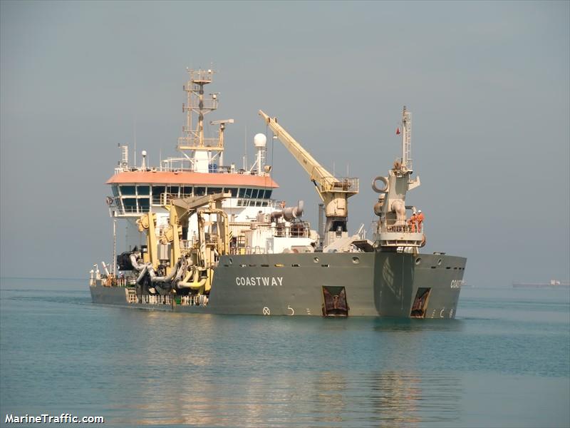 coastway (Hopper Dredger) - IMO 9243019, MMSI 212761000, Call Sign 5BGE2 under the flag of Cyprus