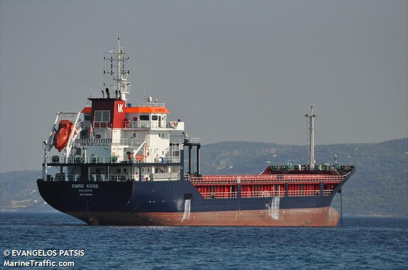 gunerler (General Cargo Ship) - IMO 9598684, MMSI 215692000, Call Sign 9HA2786 under the flag of Malta