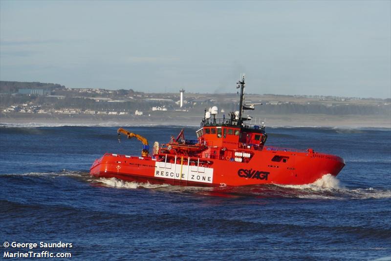 esvagt chastine (Standby Safety Vessel) - IMO 9733387, MMSI 219669000, Call Sign OWWR2 under the flag of Denmark