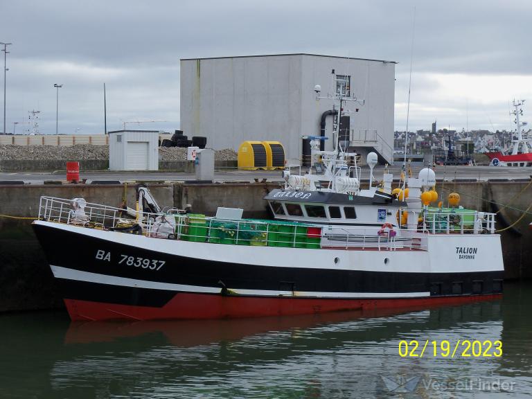 fv talion (Fishing Vessel) - IMO 8732518, MMSI 227409000, Call Sign FQLZ under the flag of France
