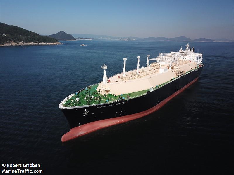 british contributor (LNG Tanker) - IMO 9766554, MMSI 232006298, Call Sign MAOR7 under the flag of United Kingdom (UK)
