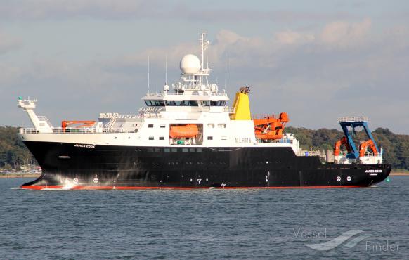 james cook (Research Vessel) - IMO 9338242, MMSI 235010700, Call Sign MLRM6 under the flag of United Kingdom (UK)