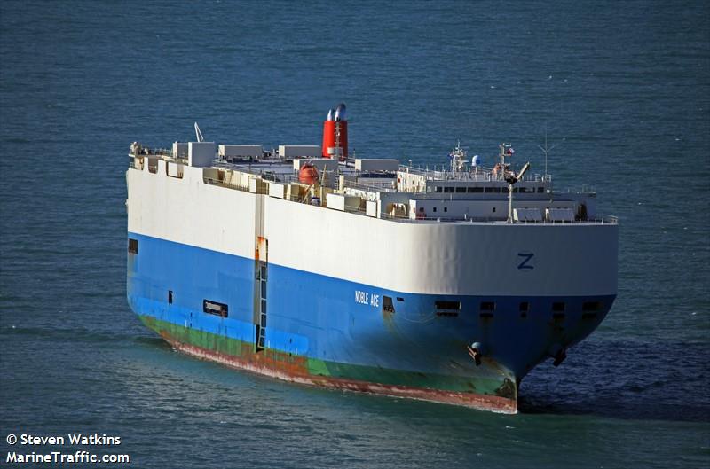 noble ace (Vehicles Carrier) - IMO 9493365, MMSI 235086166, Call Sign 2ELO7 under the flag of United Kingdom (UK)
