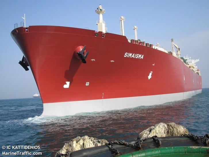 simaisma (LNG Tanker) - IMO 9320386, MMSI 240486000, Call Sign SWSP under the flag of Greece