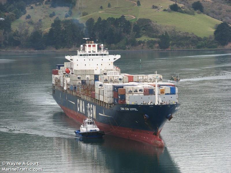 cma cgm eiffel (Container Ship) - IMO 9248112, MMSI 248455000, Call Sign 9HA4658 under the flag of Malta